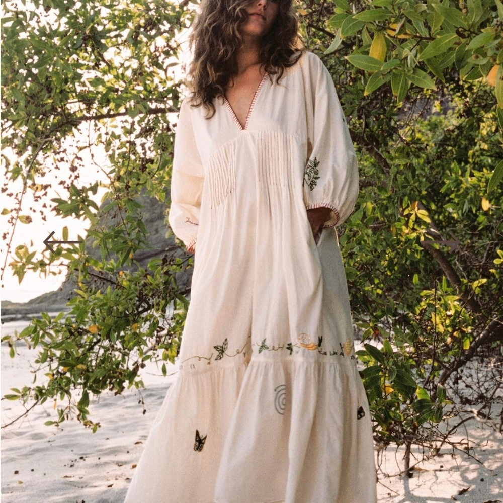 Christy Dawn Antonia dress in ecru